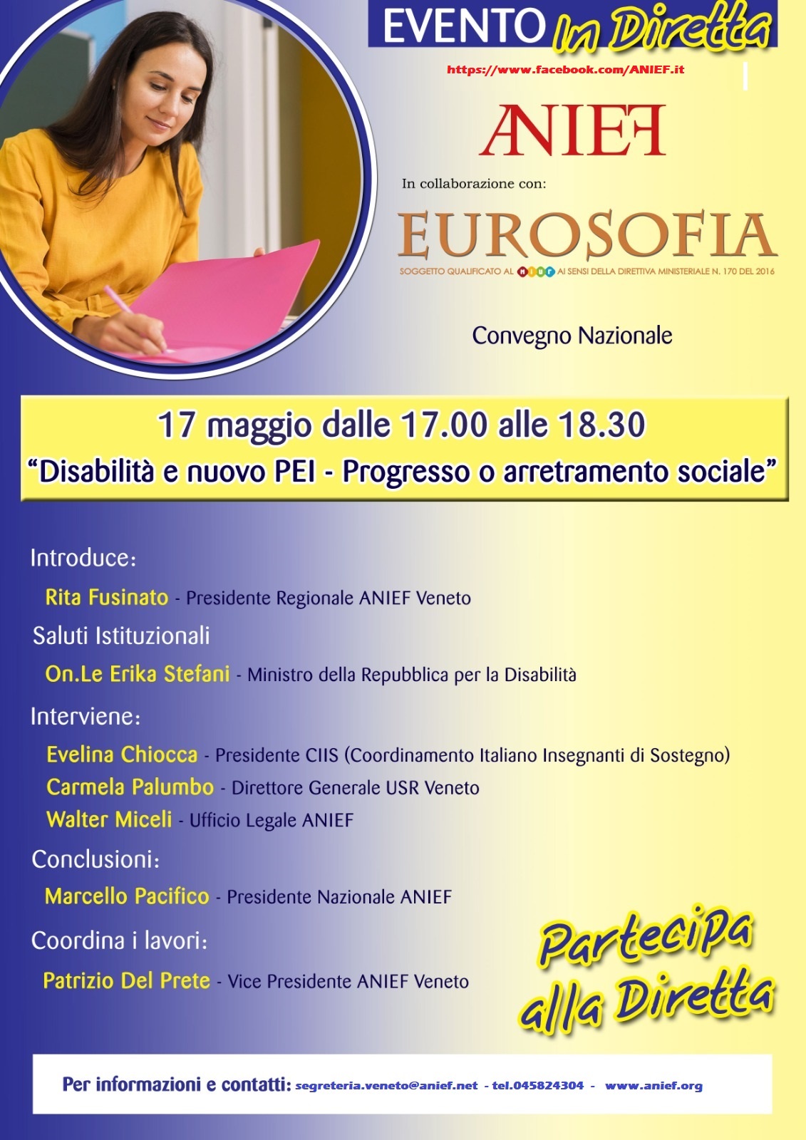 Anief Veneto - Evento in diretta Facebook 17-5-21