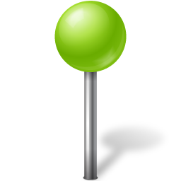 Map Marker Ball Chartreuse